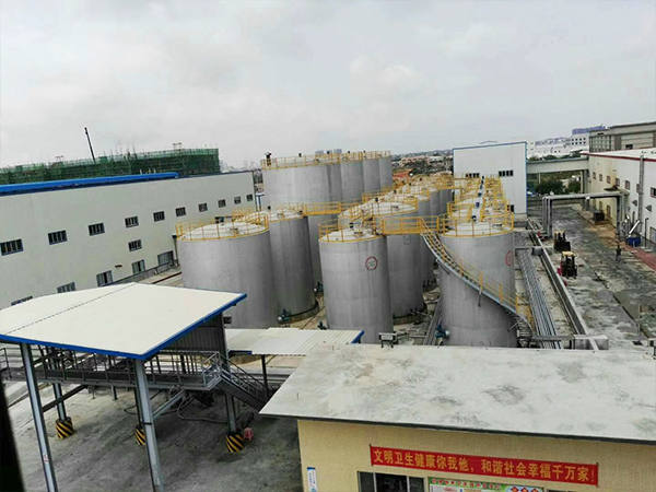 Rapeseed oil tank farm