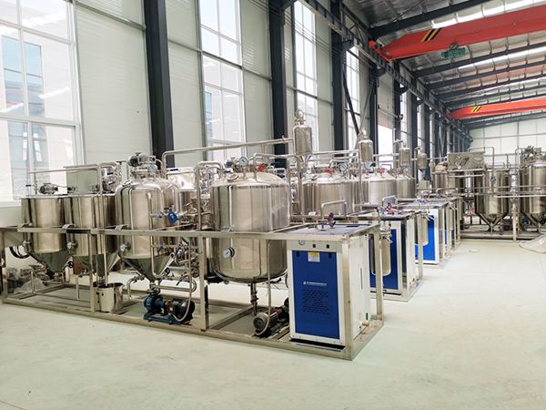 500kg stainless steel refining unit area